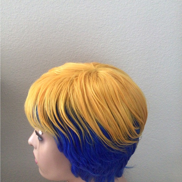 Three Tones Wig Synthetic Straight Machine Made Wig For Woman - Picture 3 of 3